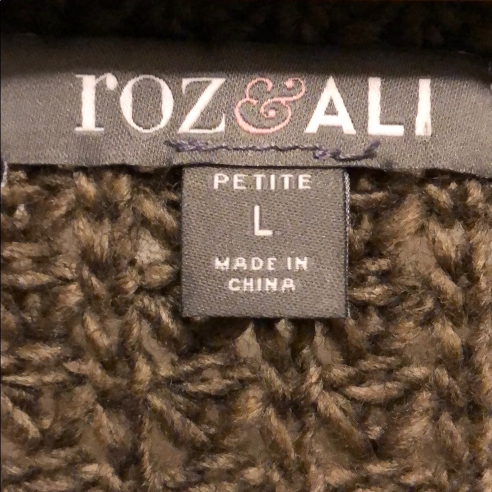 Roz & Ali unique sweater jacket - Picture 5 of 7